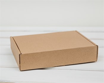 УЦЕНКА Коробка 20х15х4,5 см из плотного картона, крафт - фото 11147