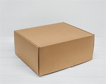 УЦЕНКА Коробка для посылок, 30х25х13 см, из плотного картона, крафт - фото 11537