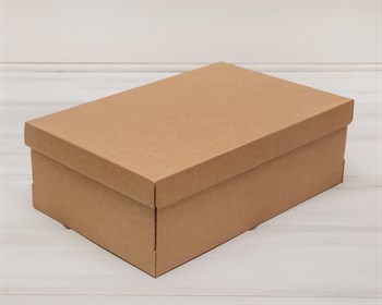 УЦЕНКА Коробка из плотного картона, 33,5х22х11,5 см, крышка-дно, крафт - фото 11545