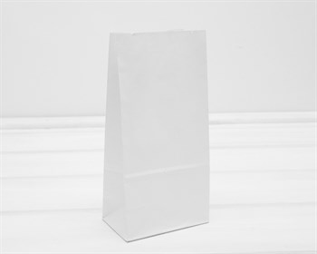 Пакет бумажный, 25х12х8 см, белый - фото 11550