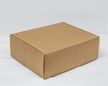 Коробка для посылок, 30х25х10,5 см, из плотного картона, крафт - фото 11641