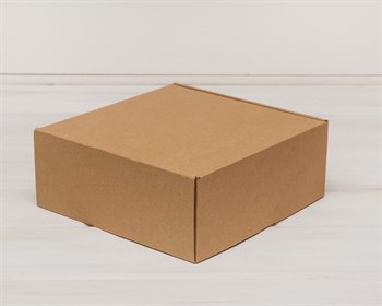 УЦЕНКА Коробка для посылок, 25х25х10 см, из плотного картона, крафт - фото 11690