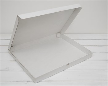 УЦЕНКА Коробка плоская 41х31х3,5 см, белая - фото 11856