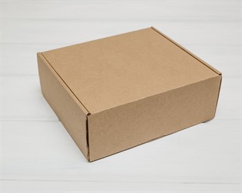 УЦЕНКА Коробка для посылок, 22х20х8,5 см, из плотного картона, крафт - фото 11868