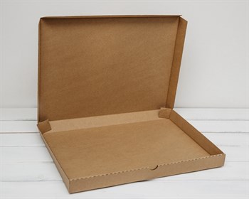 УЦЕНКА Коробка плоская 41х31х3,5 см, крафт - фото 11964
