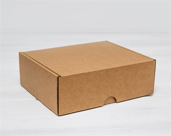 Коробка для посылок, 20х17х7 см, из плотного картона, крафт - фото 11983