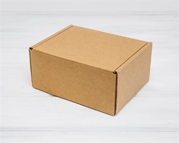 Коробка для посылок, 21,6х17,5х10,6 см, крафт - фото 12188