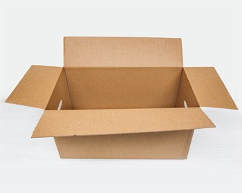 Коробка картонная для переезда с ручками, Т-24, 63х32х34 см, крафт - фото 12222