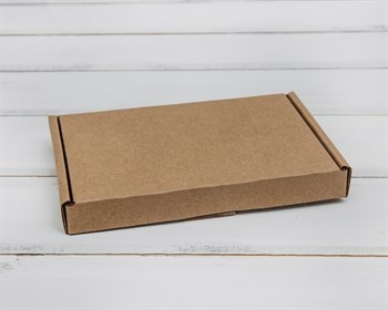 УЦЕНКА Коробка плоская, 16х11х2 см, крафт - фото 12367