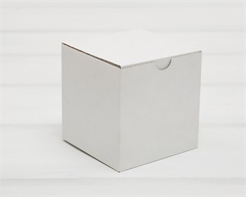 Коробка картонная 10х10х10 см, белая, 25 шт - фото 12486