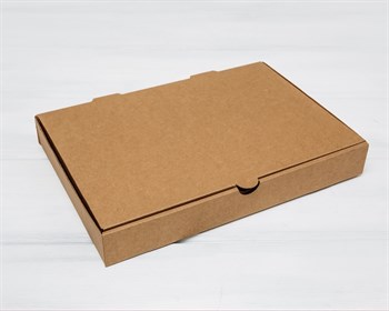 УЦЕНКА Коробка 30х21х4 см из плотного картона, крафт - фото 12536