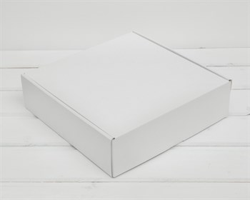 УЦЕНКА Коробка для посылок, 25х25х7 см, из плотного картона, белая - фото 12541
