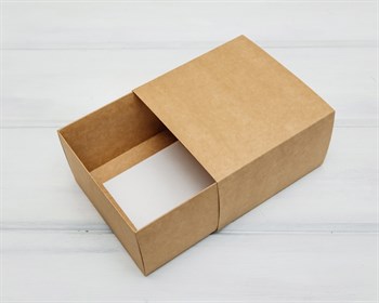 Коробка-пенал, 14х14х8 см, крафт - фото 12655
