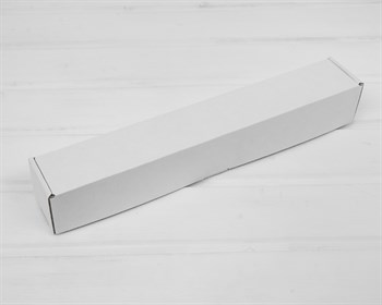 Коробка для посылок, 36,5х5,5х5,5 см, из плотного картона, белая - фото 12793