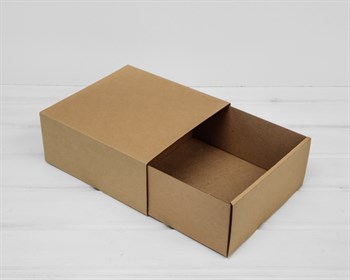 Коробка-пенал, 20х20х9 см, крафт - фото 12803
