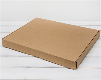 УЦЕНКА Коробка плоская, 40х33,5х4 см, крафт - фото 13453
