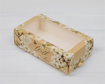 Подарочная коробка «Цветы», 18х10,5х5,5 см, пенал - фото 13694