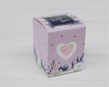 Подарочная коробка «С любовью и нежностью», 6х6х7,5 см, крышка-дно - фото 13722