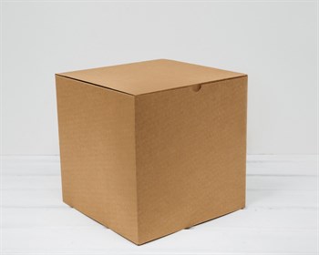 Коробка для посылок, 24х24х24 см, из плотного картона, крафт - фото 13818