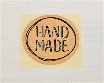 Наклейка «Hand made», круглая, d=4 см, 50 шт. - фото 13830