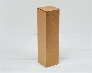 Коробка для посылок, 6х6х22 см, из плотного картона, крафт - фото 14153