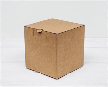 Коробка для посылок, 15х15х15 см, из плотного картона, крафт - фото 14230