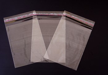 УЦЕНКА Пакет с клейкой лентой 15х20 см, прозрачный, 100 шт. - фото 14372