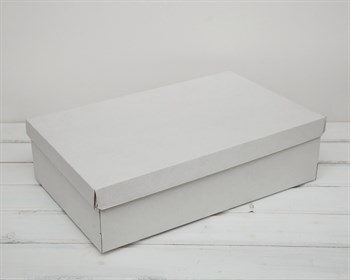 УЦЕНКА Коробка из плотного картона, 42,5х27х11 см, крышка-дно, белая - фото 15090