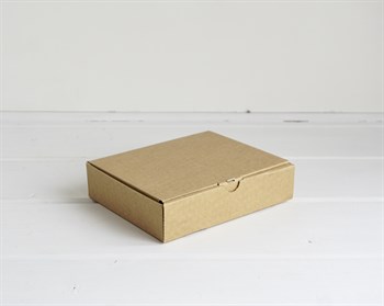 Коробка плоская, 18х14,5х4 см, крафт - фото 15260