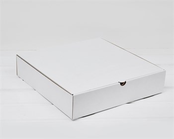 УЦЕНКА Коробка из плотного картона 31х31х7 см, белая - фото 15290