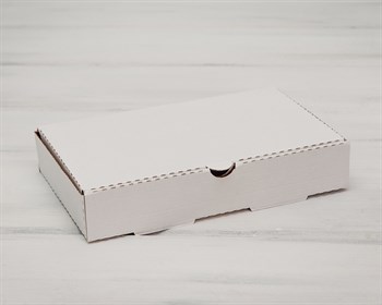 Коробка 25х15х4,5 см из плотного картона, белая - фото 5408