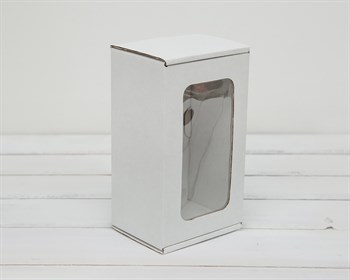 Коробка с окошком, 17х10х8 см, из плотного картона, белая - фото 6143