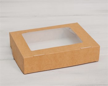 УЦЕНКА Коробка для выпечки и пирожных, 20х15х4,5 см, крафт - фото 7046