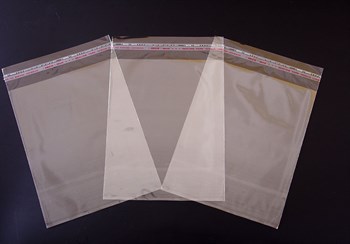 Пакет с клейкой лентой 20х30 см, прозрачный - фото 7674