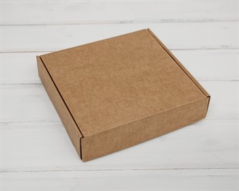 УЦЕНКА Коробка для посылок 18х18х4 см, из плотного картона, крафт - фото 8279