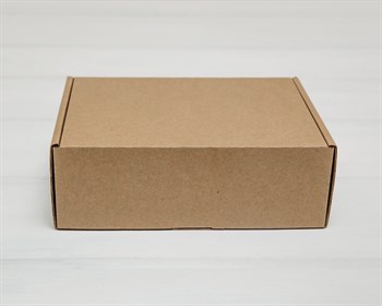 Коробка 20х15х7 см из плотного картона, крафт - фото 9680