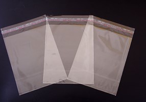 Пакет с клейкой лентой 25х35 см, прозрачный, 200 шт.