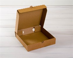 УЦЕНКА Коробка 19х19х4 см из плотного картона, крафт