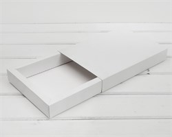 УЦЕНКА Коробка-пенал, 21,5х14,5х3,5 см, белая