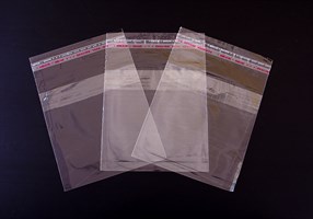 Пакет с клейкой лентой 70х70 см, прозрачный, 100 шт.
