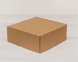 УЦЕНКА Коробка для посылок, 25х25х10 см, из плотного картона, крафт