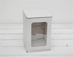 УЦЕНКА Коробка с окошком, 16х11х11 см, из плотного картона, белая