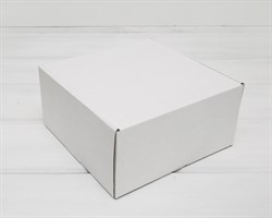 УЦЕНКА Коробка для посылок, 22х22х11 см, из плотного картона, белая
