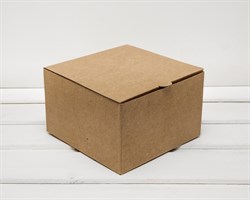 УЦЕНКА Коробка для посылок, 16х16х10 см, из плотного картона, крафт
