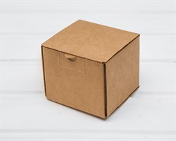 Коробка для посылок, 9х9х8 см, из плотного картона, крафт