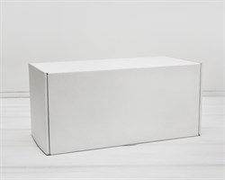 Коробка для посылок, 37х17,5х17,5 см, из плотного картона, белая