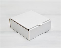 Коробка 10х10х4 см из плотного картона, белая