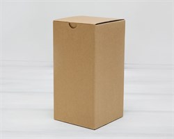 Коробка для посылок, 10х10х19,5 см, из плотного картона, крафт