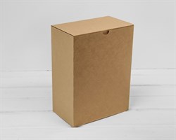 Коробка для посылок, 18,6х11х25 см, из плотного картона, крафт