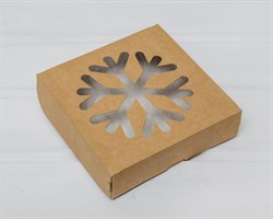 Подарочная новогодняя коробка «Снежинка», 20х20х4 см